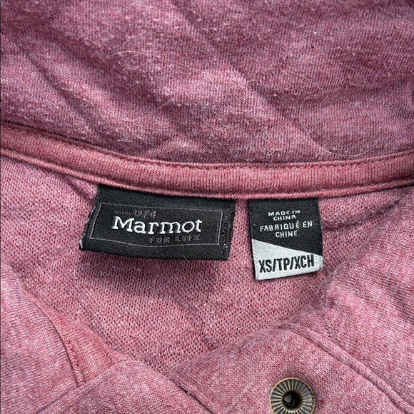 Women’s Marmot Purple Quilted Pullover Sweater - Picture 2 of 3